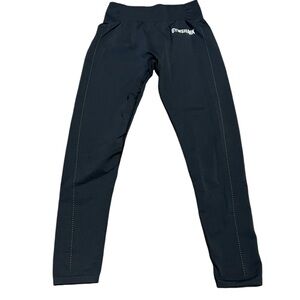 Gymshark Black Pull on Athletic Leggings Size Medium